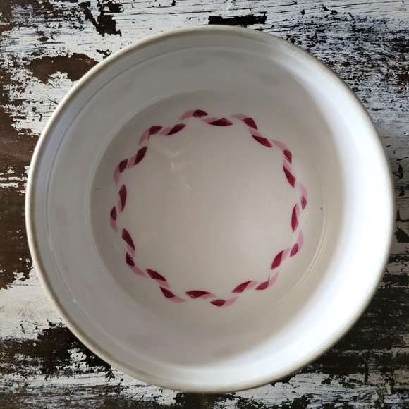 Vintage Porcelaine de Paris Souffle Bowl with Flower Garland Design - Picture 6 of 8